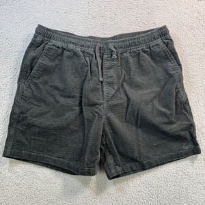 Katin Mens XL Dark Gray Waffle Texture Local Shorts Elastic Waist Cotton